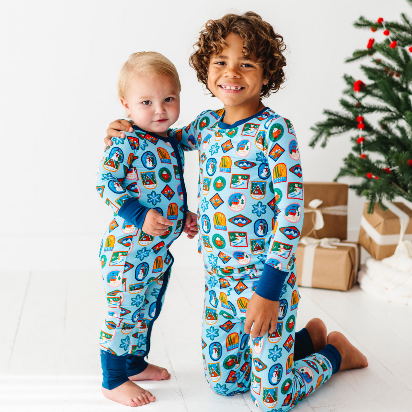 Sibling Matching Ski Pajamas by Kiki and Lulu