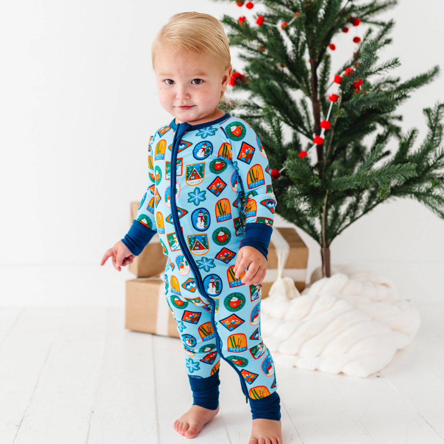 Ski Baby Pajamas by Kiki and Lulu