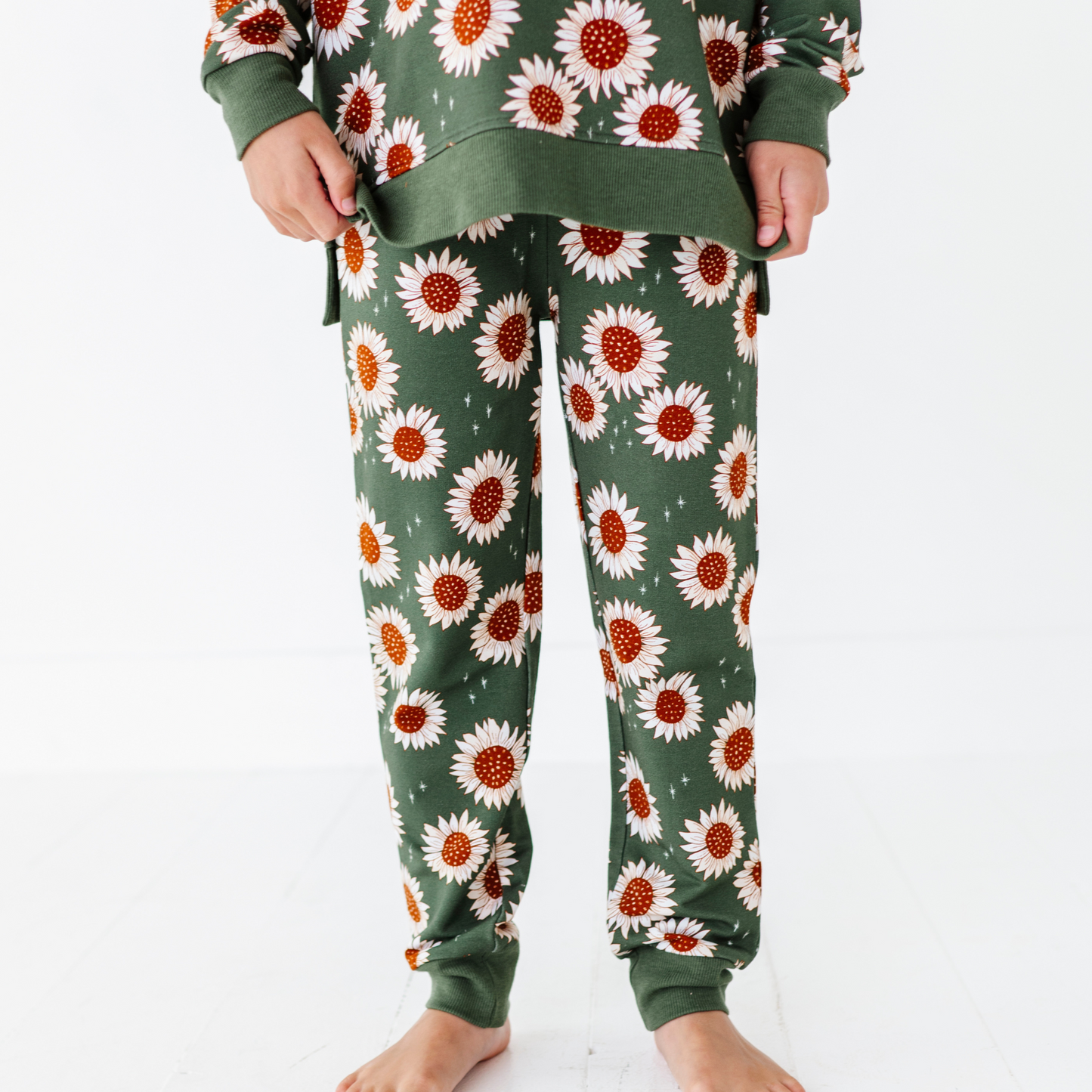 Sunflower bamboo jogger set