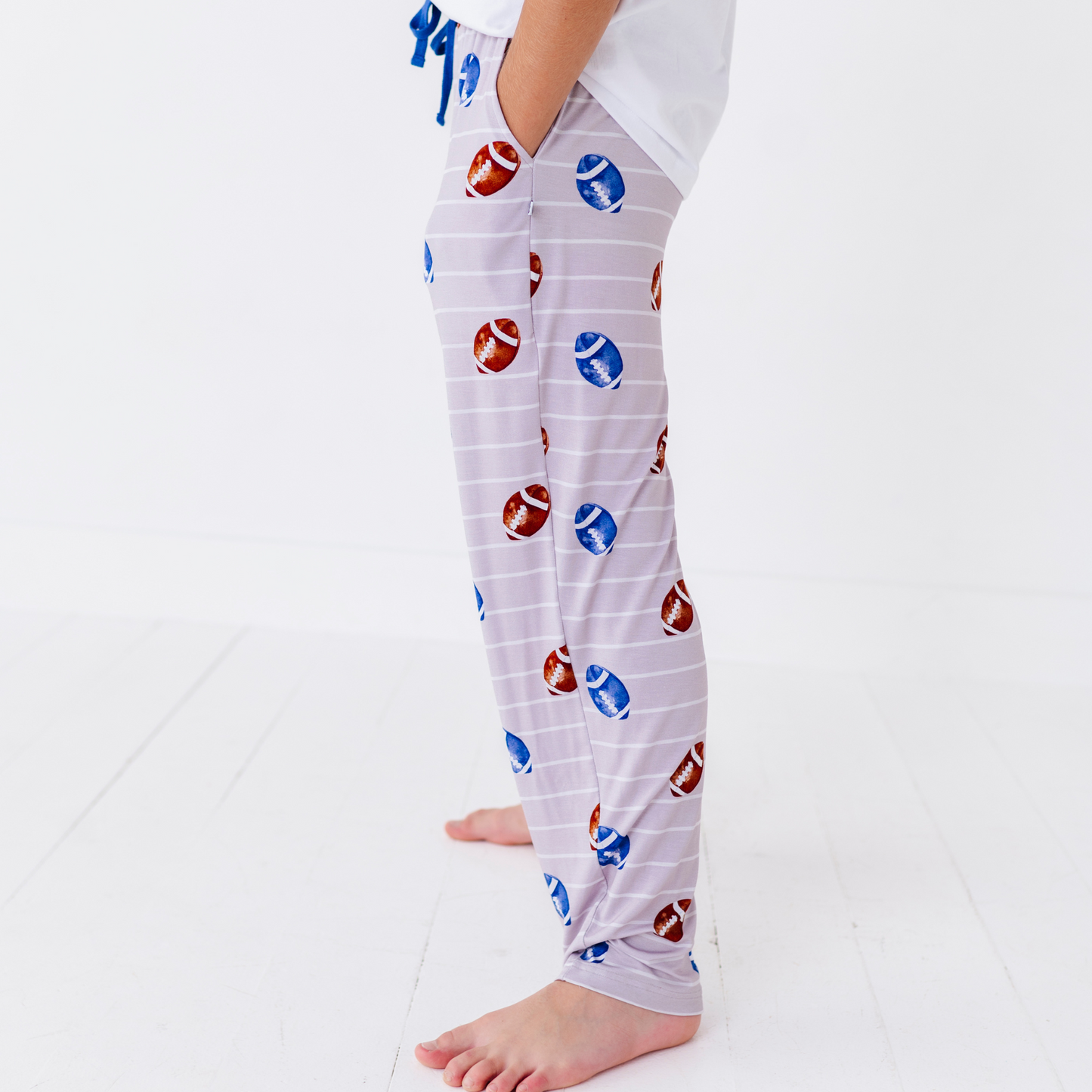 Teen in Football Lounge Pants