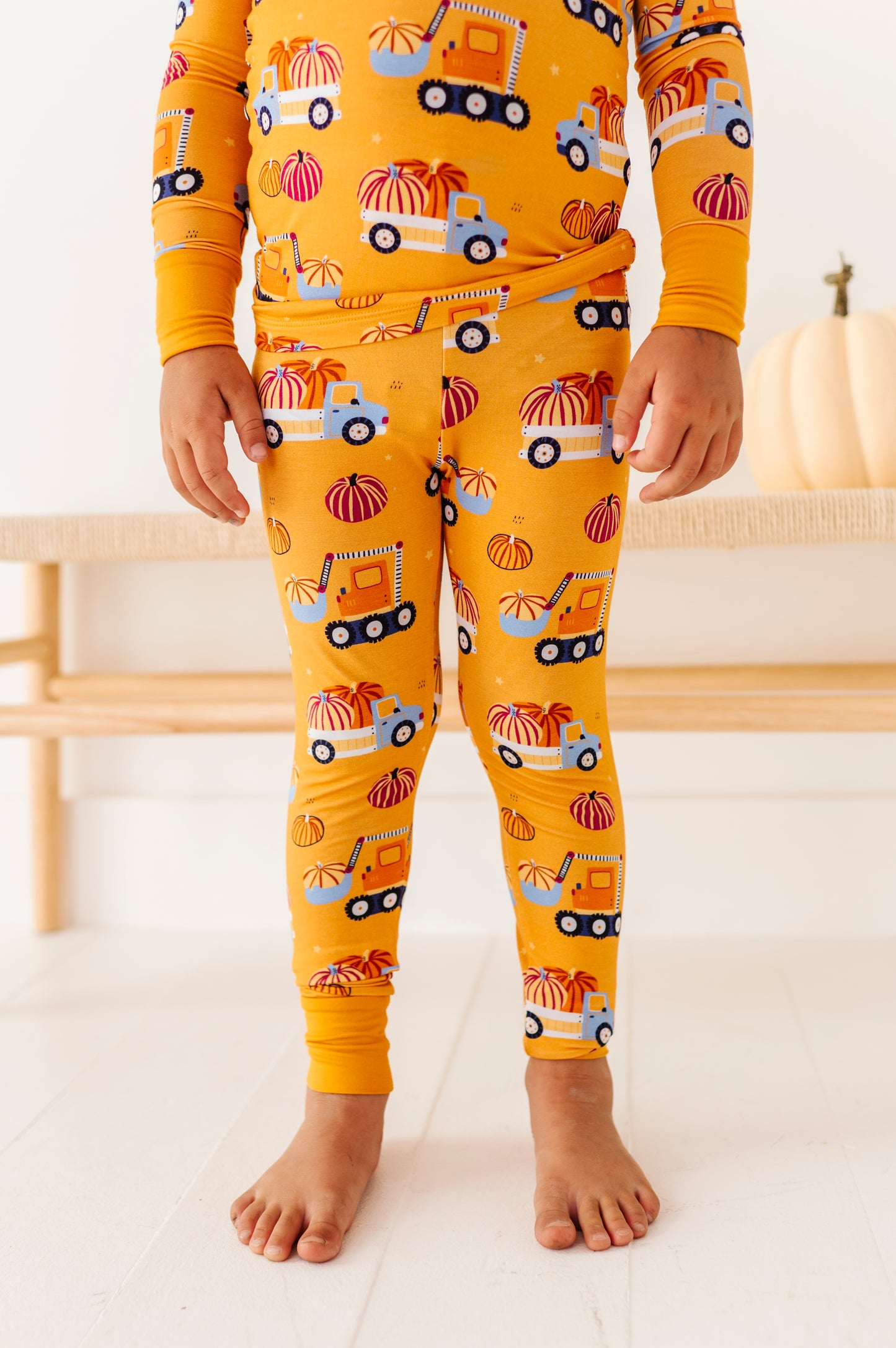 Fall Pumpkin Truck Kids Pajamas