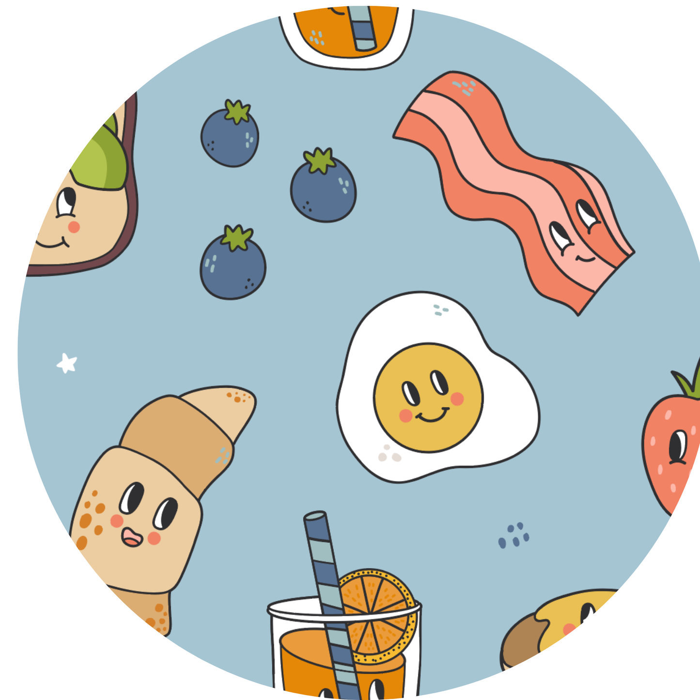 Don't Go Bacon My Heart Kids Pajamas in Blue