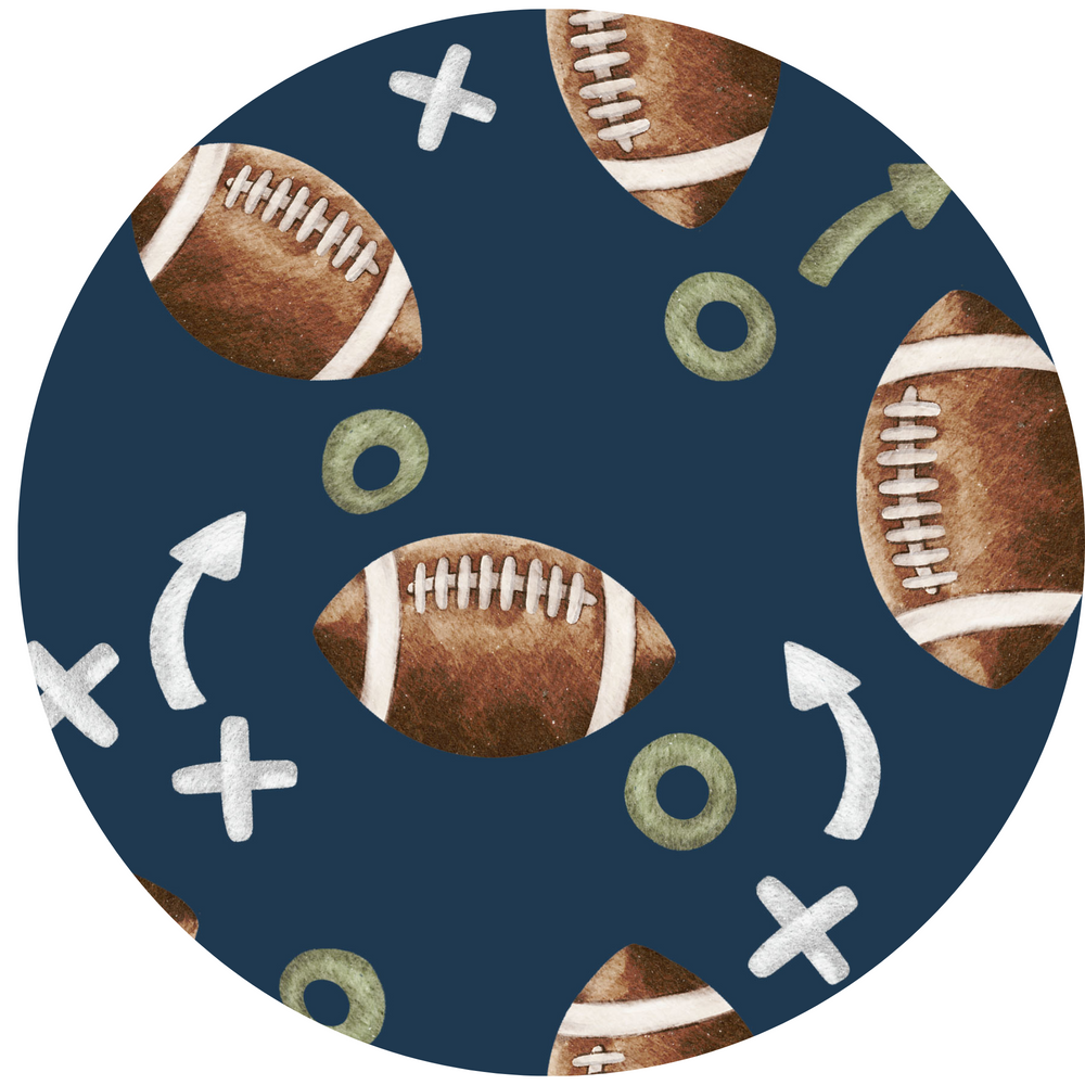 Clear Eyes, Full Heart, Lets Snooze Football Print