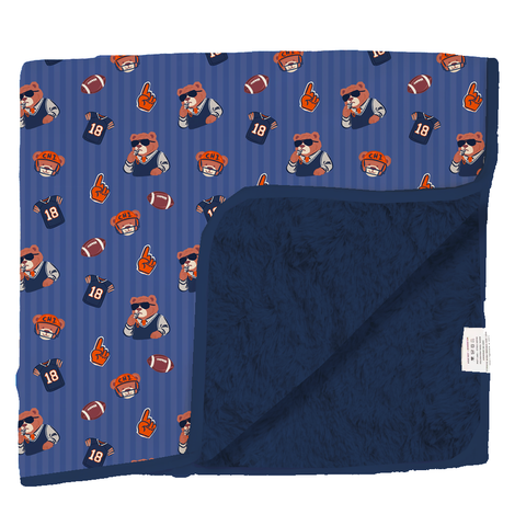 Touchdown, Chicago! Oversized Fuzzy Blanket