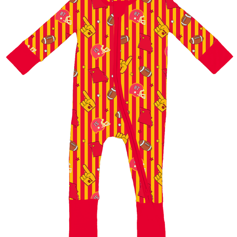 Game Day In KC Convertible Footies - PREORDER