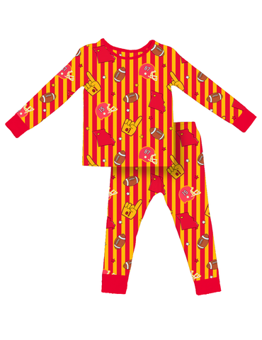 Game Day in KC Kids Pajamas- PREORDER