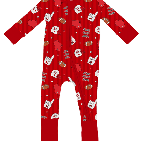 Game Day In Madison Convertible Footies - PREORDER