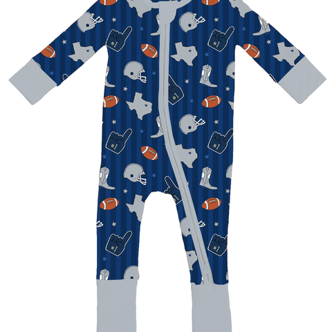 Game Day In Dallas Convertible Footies - PREORDER