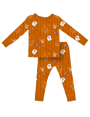Game Day in Austin Kids Pajamas- PREORDER