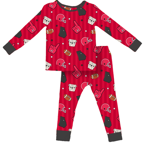 Game Day in Georgia Kids Pajamas - PREORDER