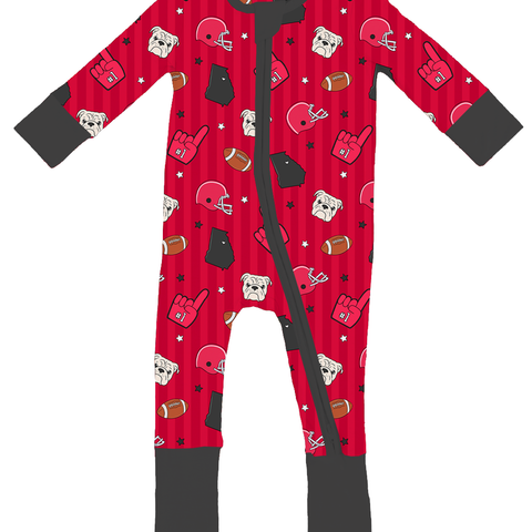 Game Day In Georgia Convertible Footies - PREORDER