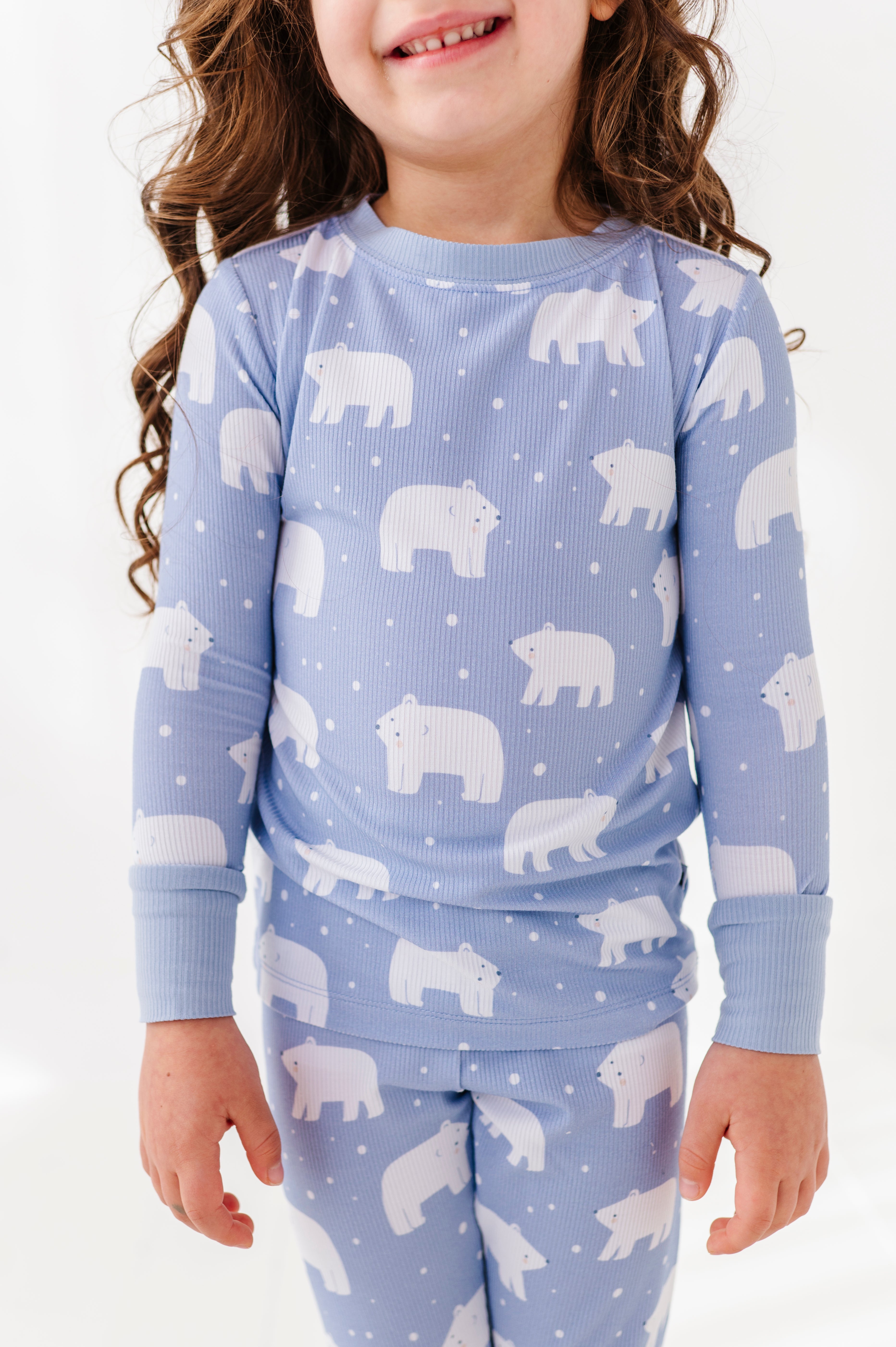 Plaid Ribbed Bear Pajamas – Cozy Bamboo Kids Sleepwear | Kiki + Lulu
