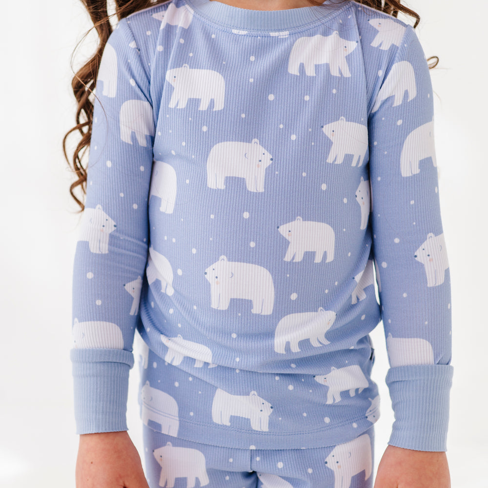 Stay Chill Ribbed Kids Pajamas