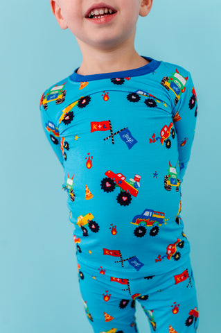 Kiki+Lulu x Young Wild Friedman Monster Truck Pajamas