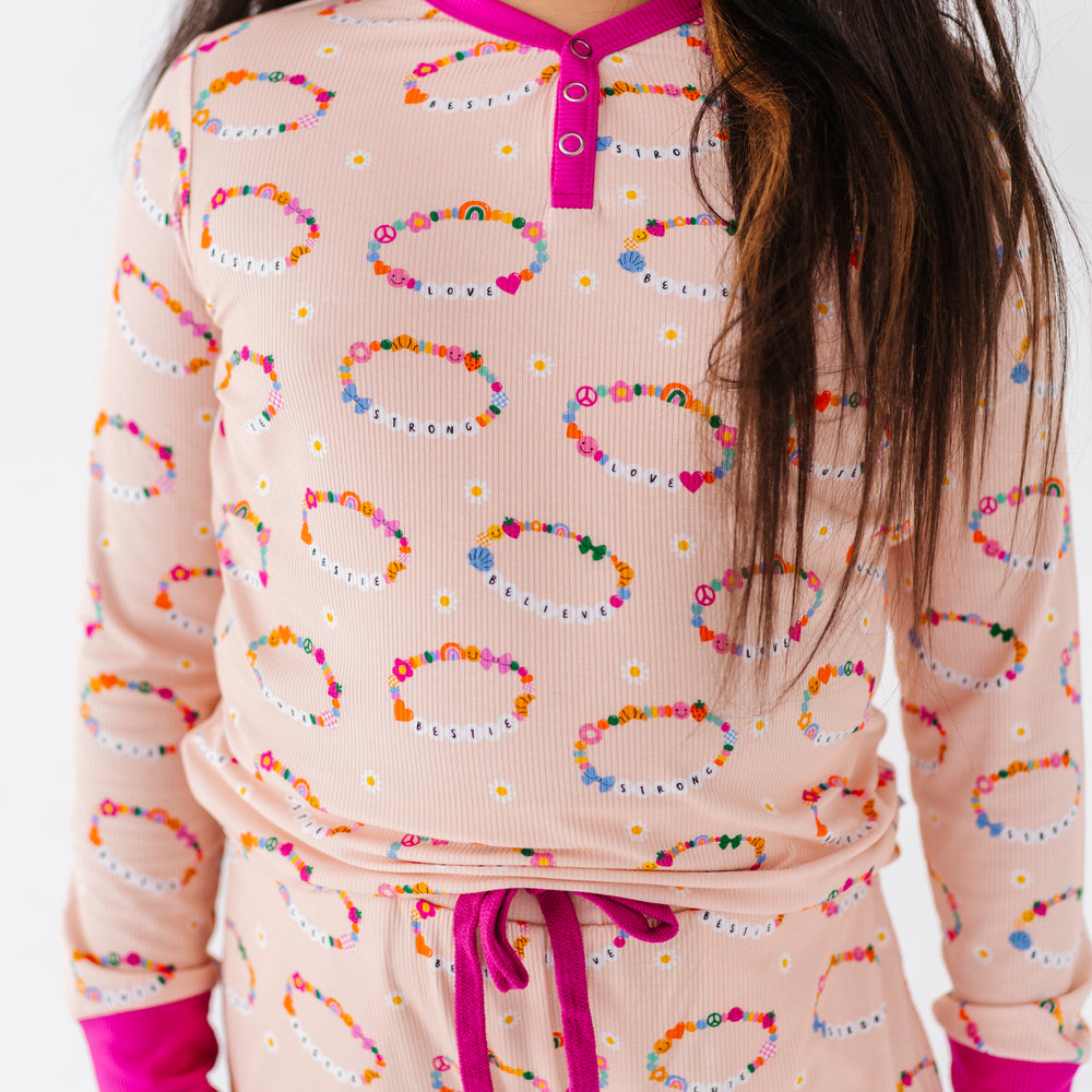 In My Bestie Era Bigger Girl Pajama Set (Ribbed)