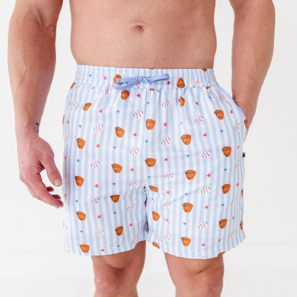 
                      
                        Stripe Out Men's Swim Trunks
                      
                    