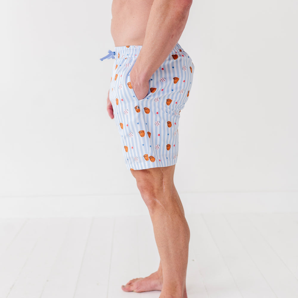 
                      
                        Stripe Out Men's Swim Trunks
                      
                    