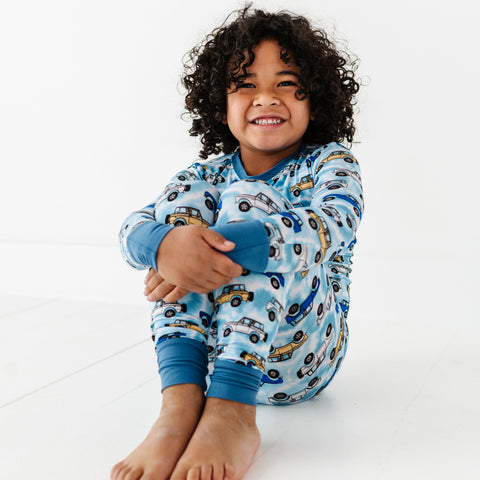 Trucks Tie-Dye For Kids Pajamas