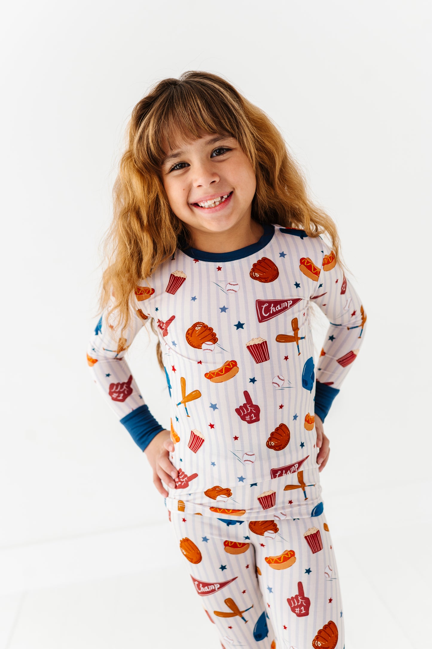 Stripes + Strikes Kids Pajamas