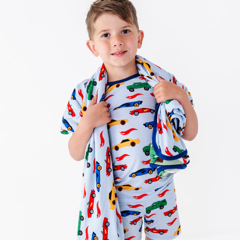 Racing Stripes Shorts Pajamas
