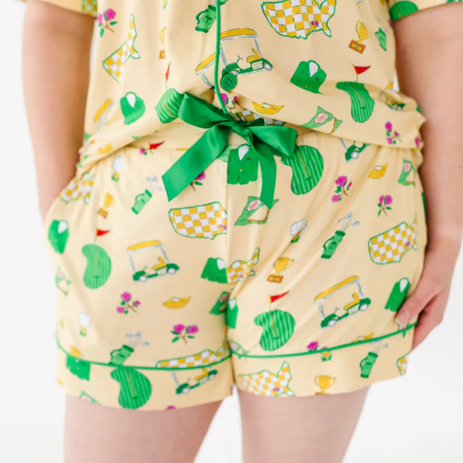 Green Jacket Dreams Mama Short Lounge Set