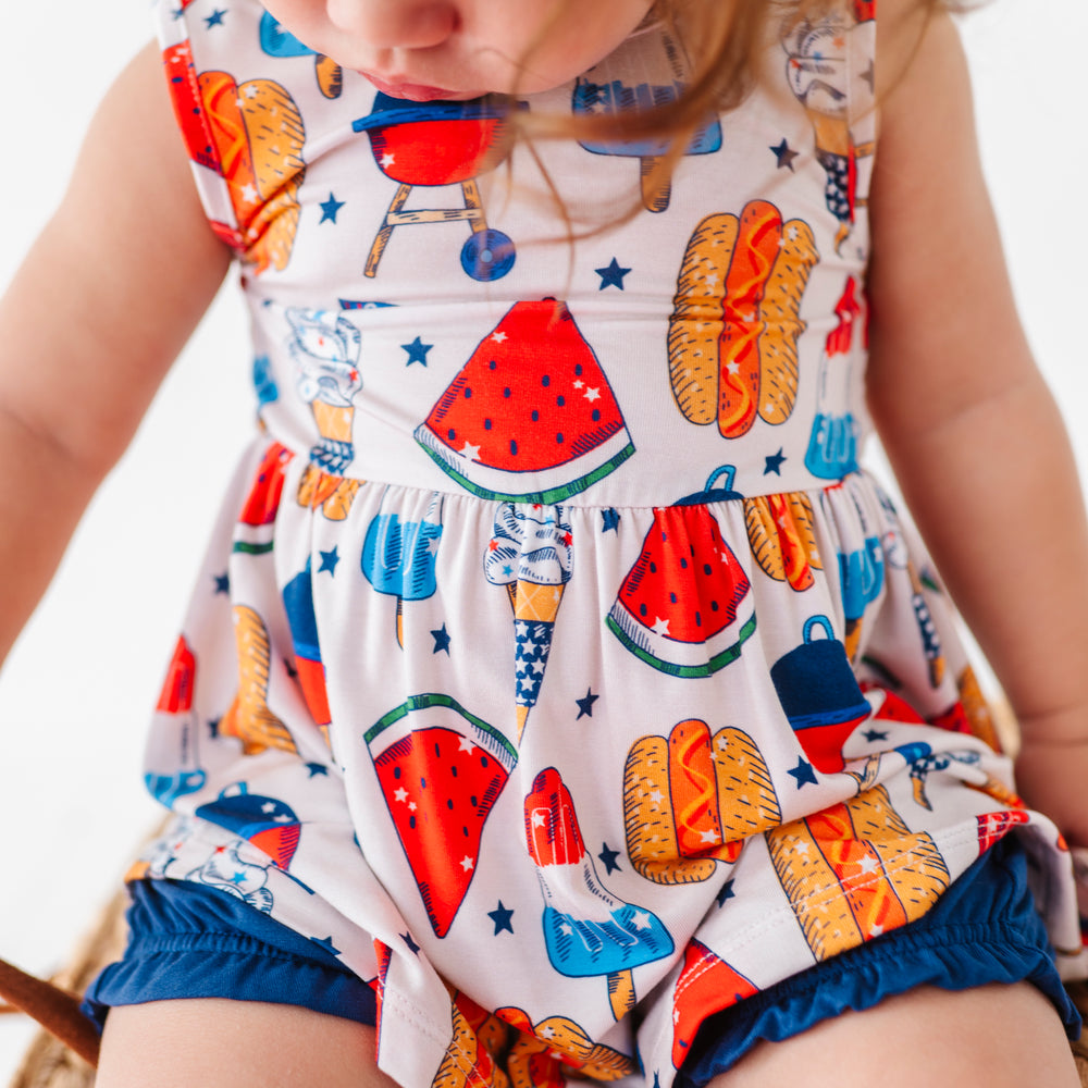 Red, White & BBQ Bummie Set