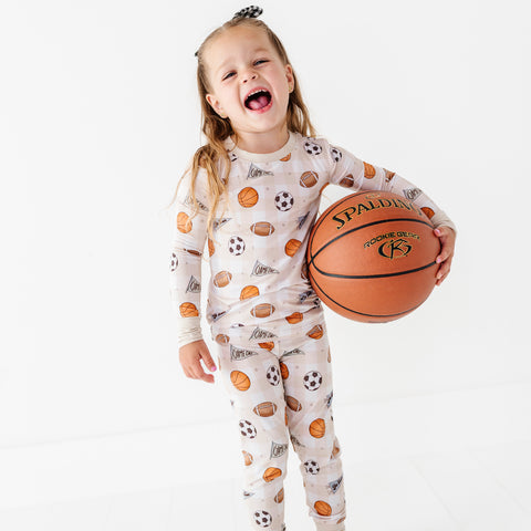Game Day Gingham Kids Pajamas