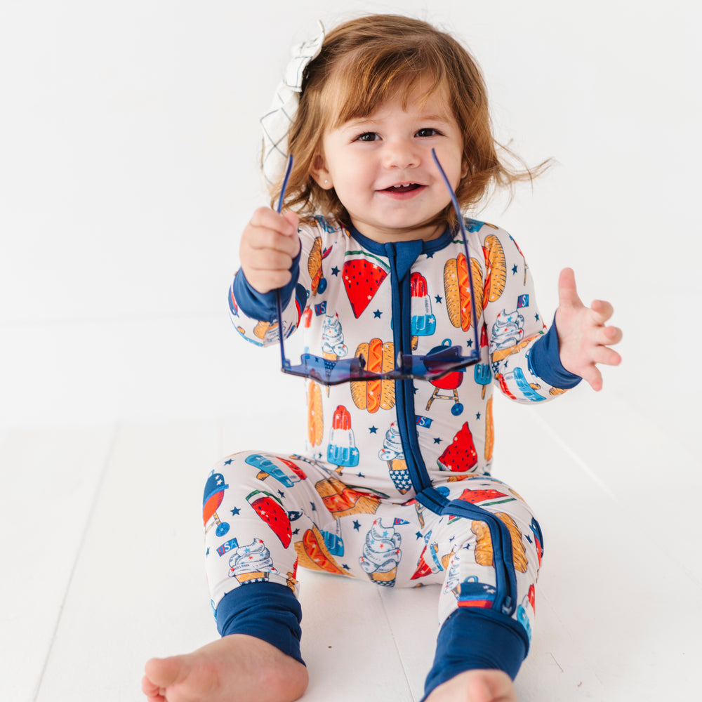
                      
                        Red, White & BBQ Convertible Footies
                      
                    