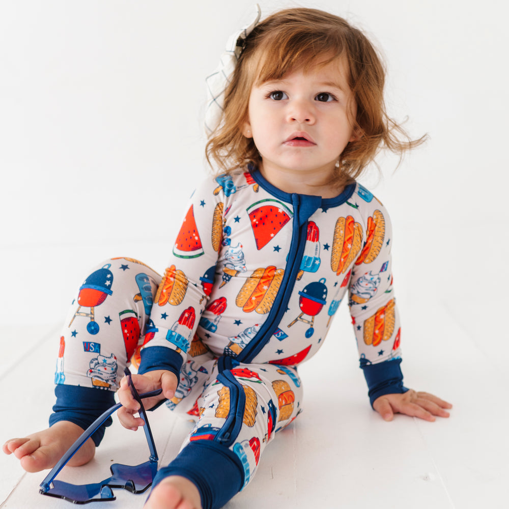 
                      
                        Red, White & BBQ Convertible Footies
                      
                    