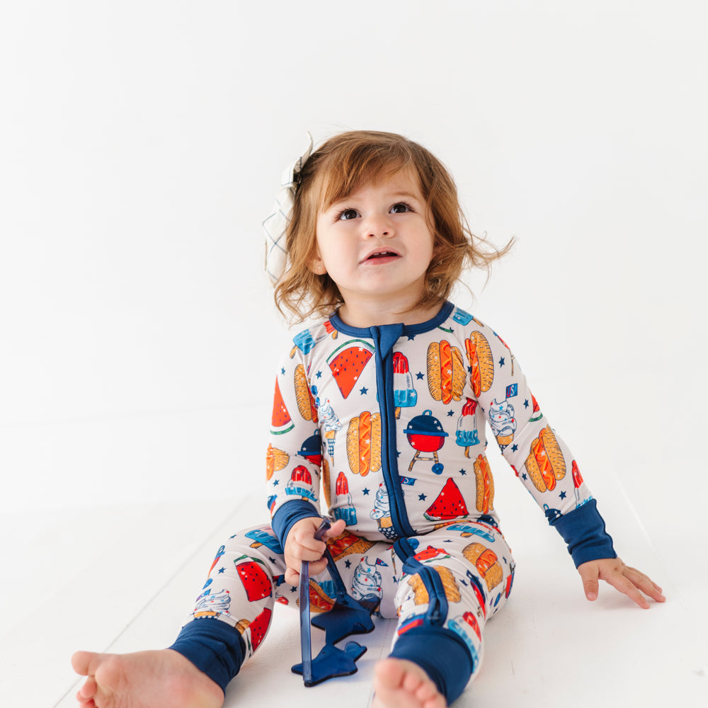 
                      
                        Red, White & BBQ Convertible Footies
                      
                    