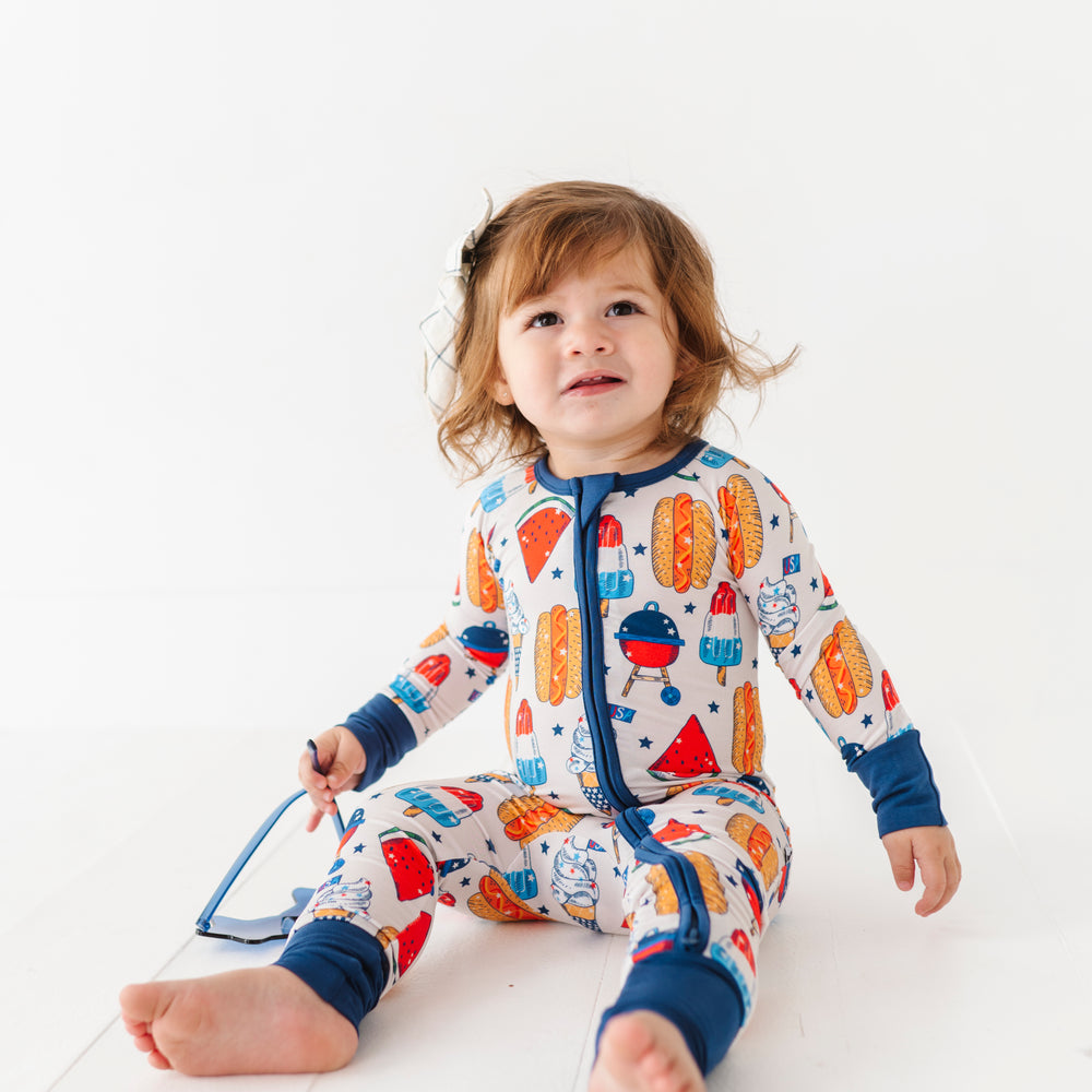 
                      
                        Red, White & BBQ Convertible Footies
                      
                    
