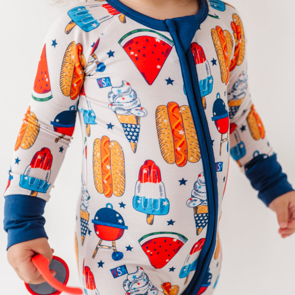 Red, White & BBQ Convertible Footies