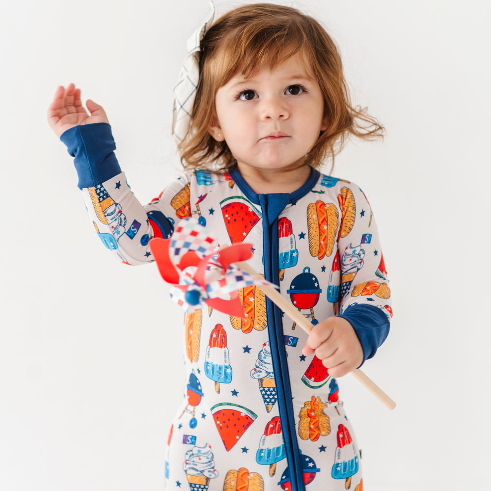 
                      
                        Red, White & BBQ Convertible Footies
                      
                    