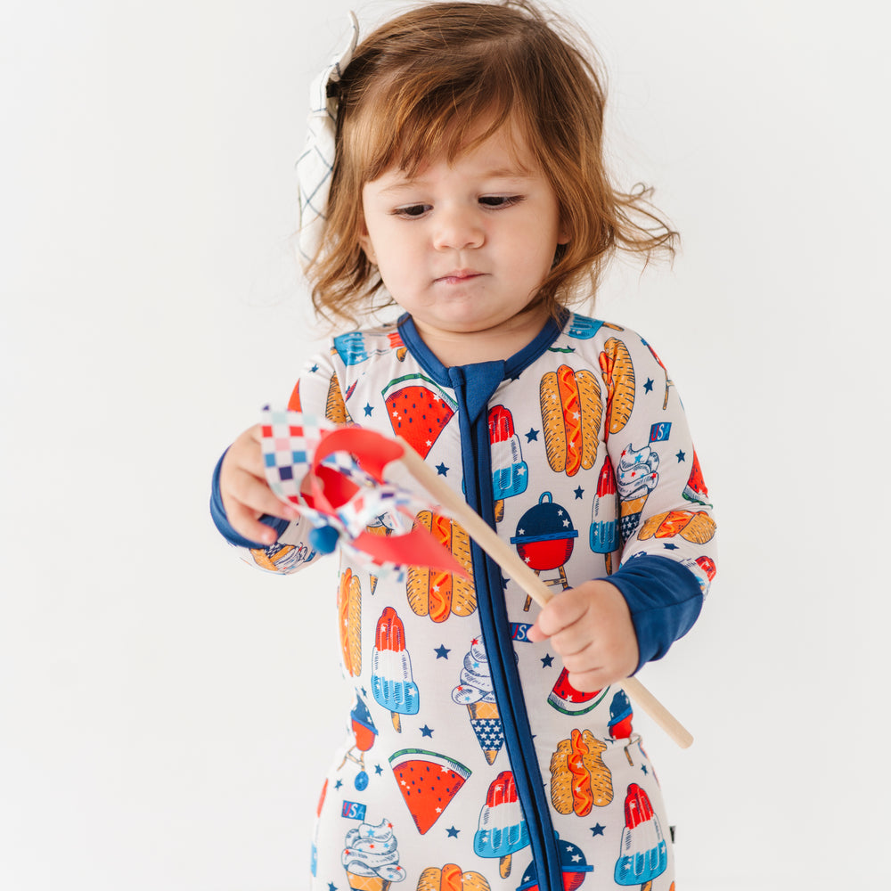 
                      
                        Red, White & BBQ Convertible Footies
                      
                    