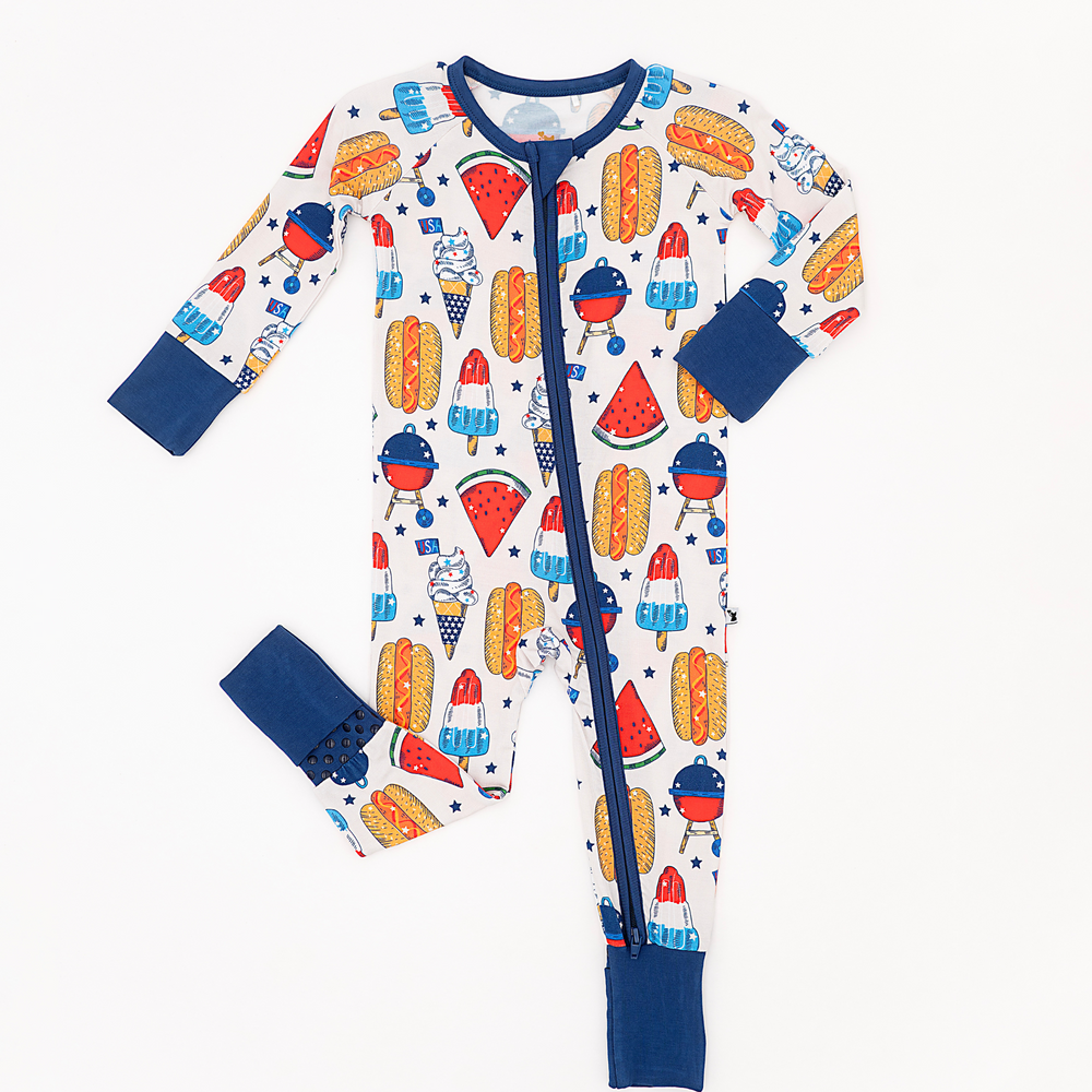 
                      
                        Red, White & BBQ Convertible Footies
                      
                    