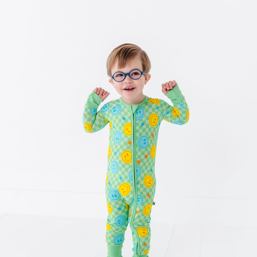 
                      
                        Electric Smiles Convertible Footies
                      
                    