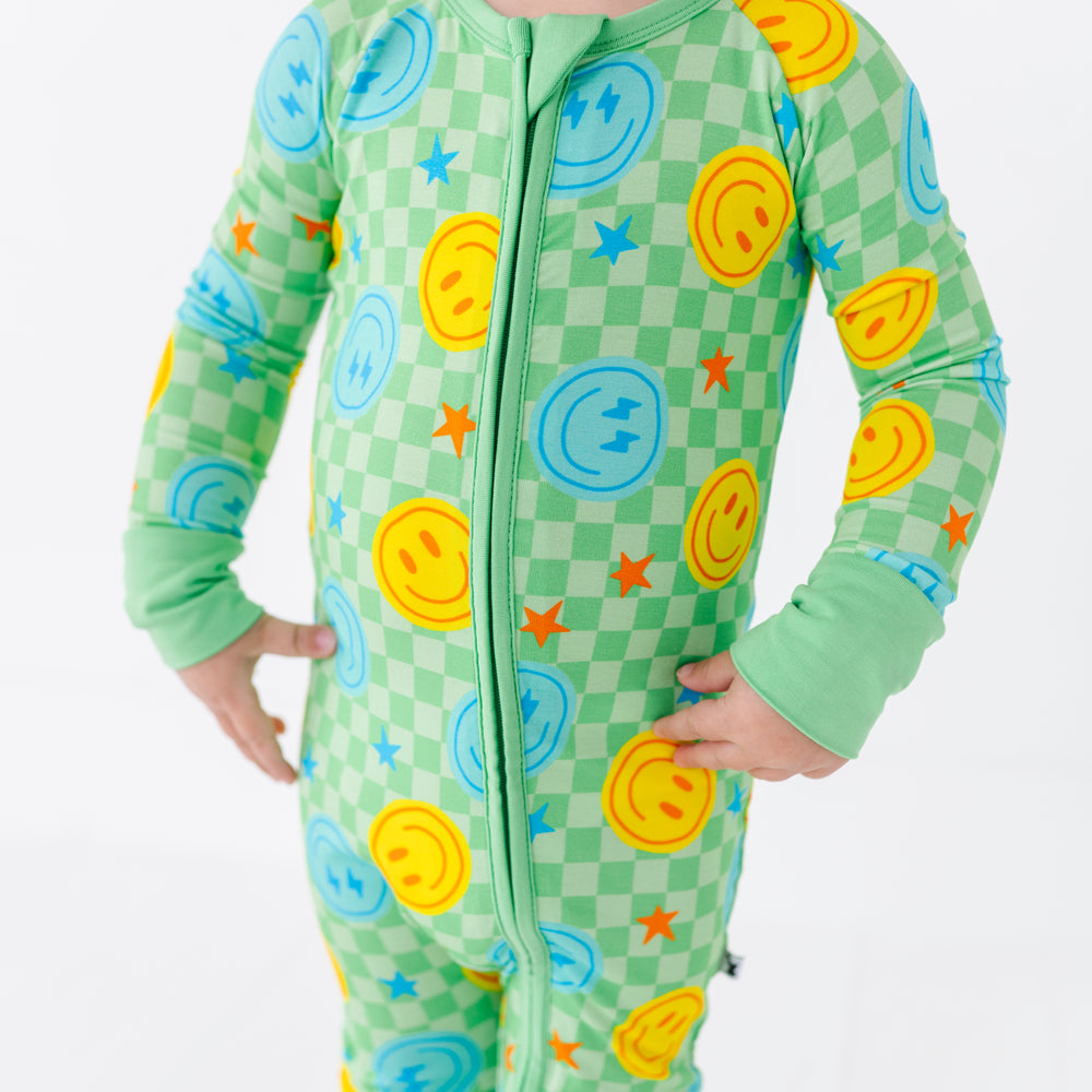 
                      
                        Electric Smiles Convertible Footies
                      
                    