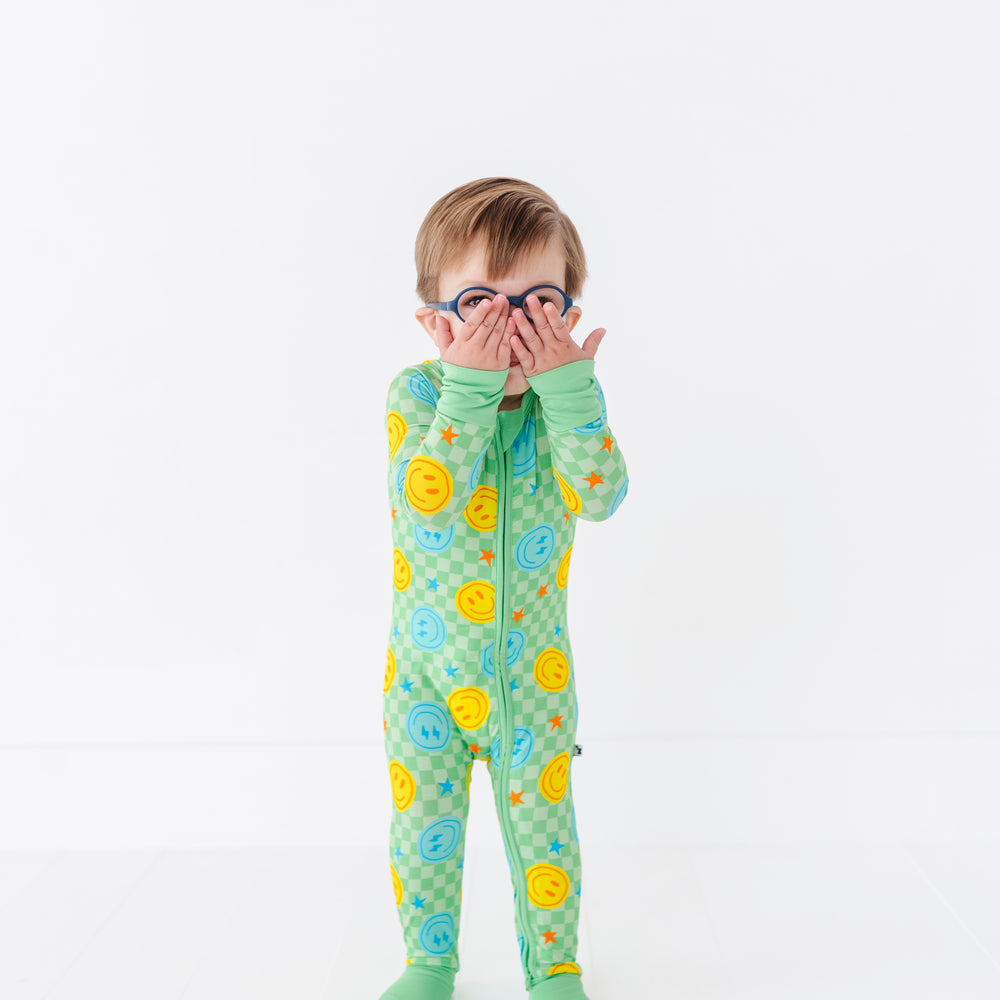
                      
                        Electric Smiles Convertible Footies
                      
                    