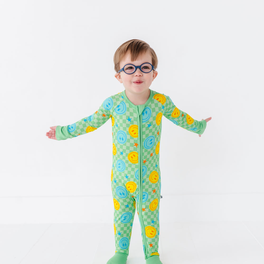 
                      
                        Electric Smiles Convertible Footies
                      
                    