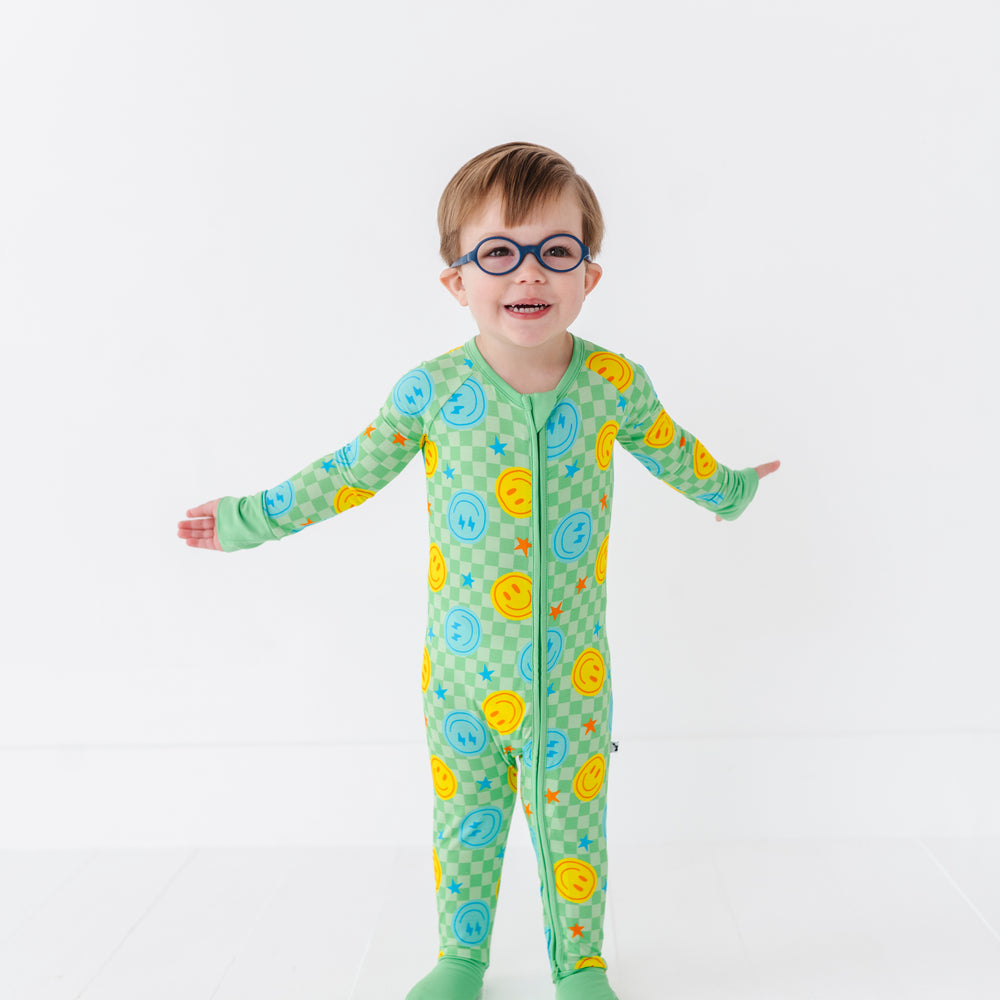 
                      
                        Electric Smiles Convertible Footies
                      
                    