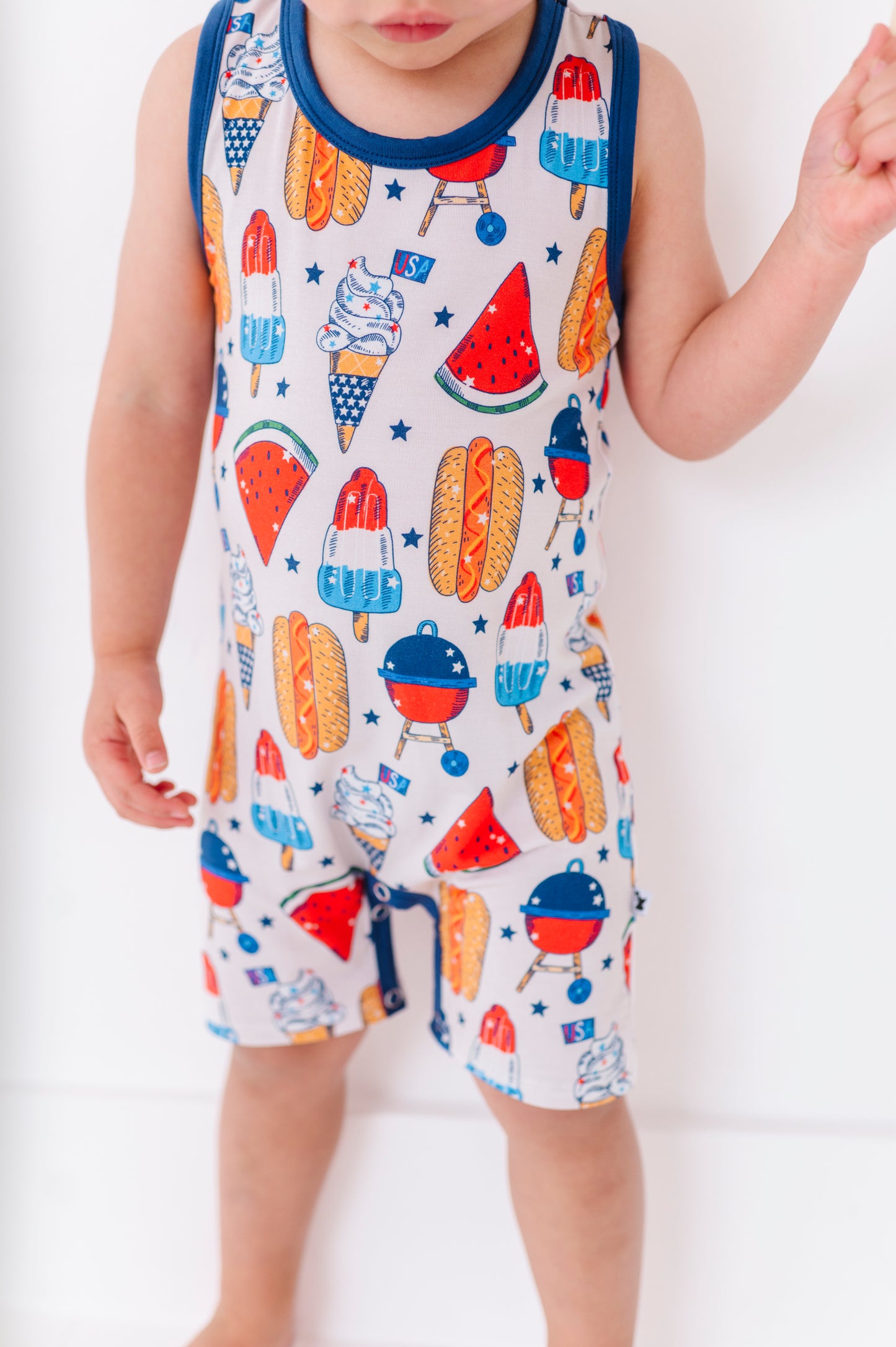 Red, White & BBQ Racerback