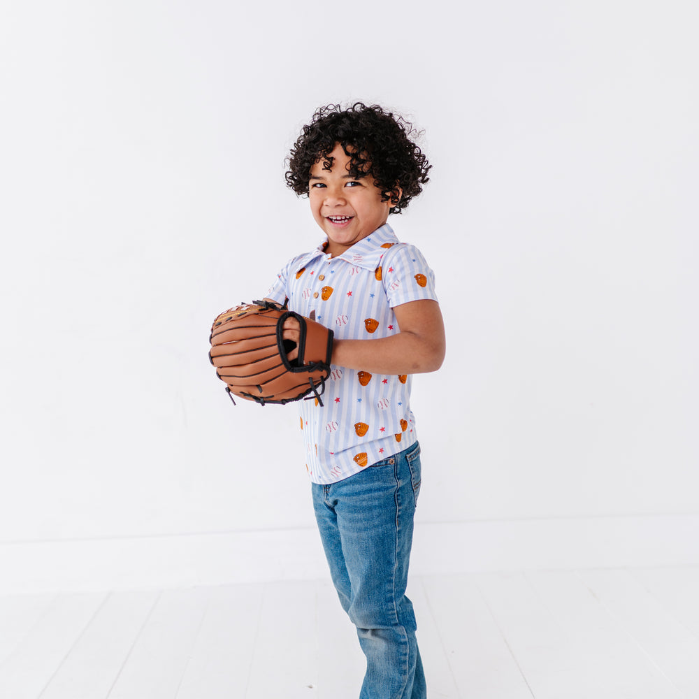 
                      
                        Stripe Out Baseball Polo
                      
                    