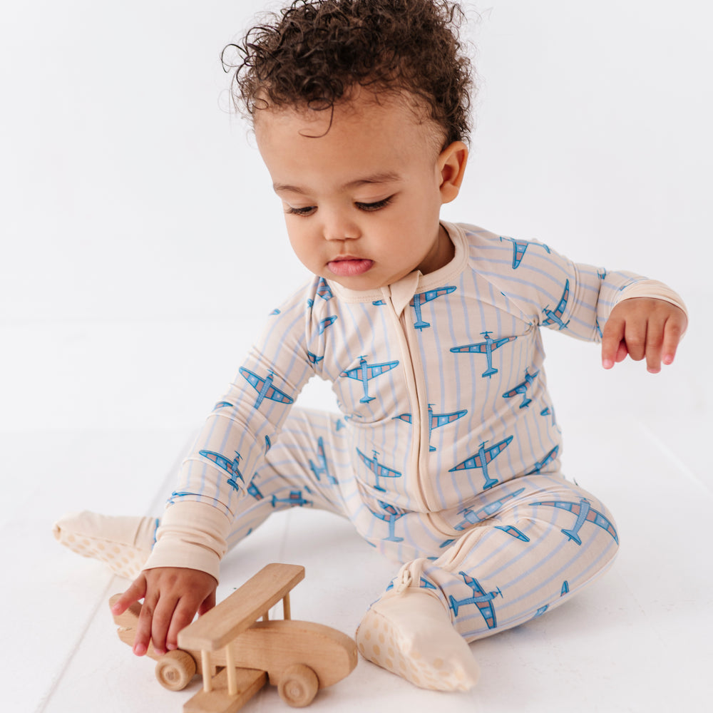 
                      
                        Plane Old Fun Convertible Footies
                      
                    