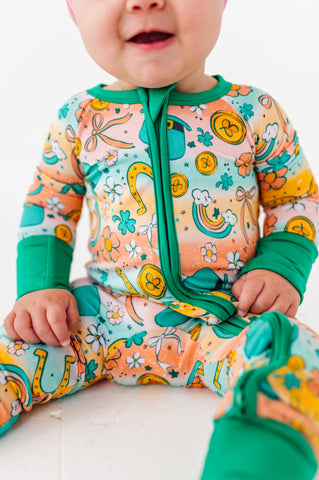 Ain't Over Til It's Clover Rainbow Convertible Footies