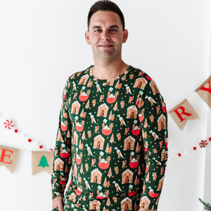 
                
                    Load image into Gallery viewer, Man in baking pajamas christmas family matching by kiki and lulu
                
            