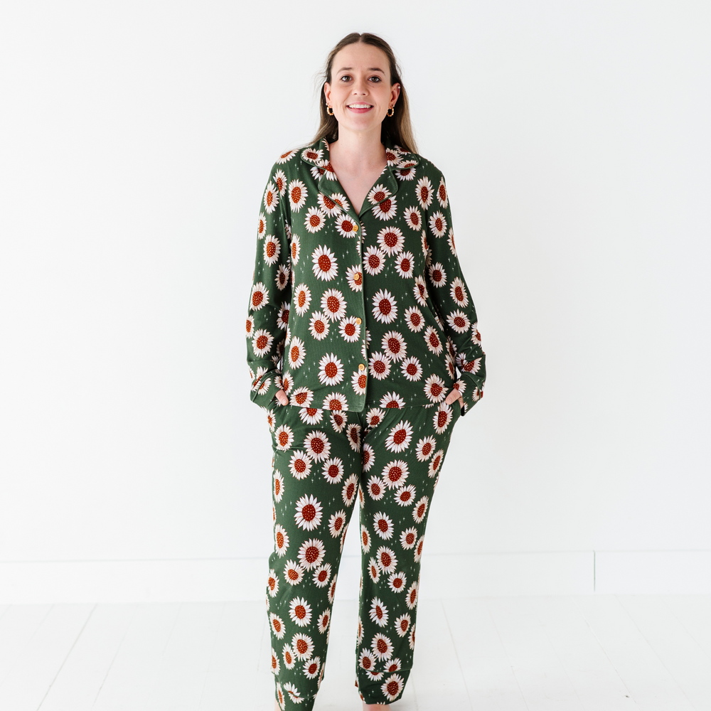 Bamboo Sunflower Mom Pajamas.