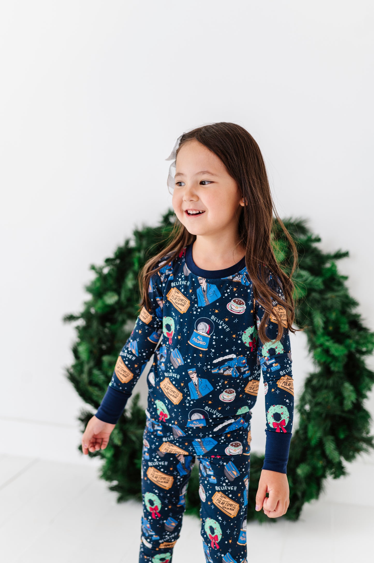 Holiday Express Kids Pajamas by Kiki and Lulu