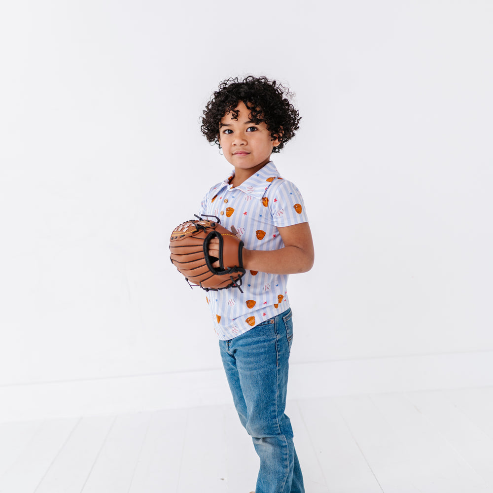 
                      
                        Stripe Out Baseball Polo
                      
                    