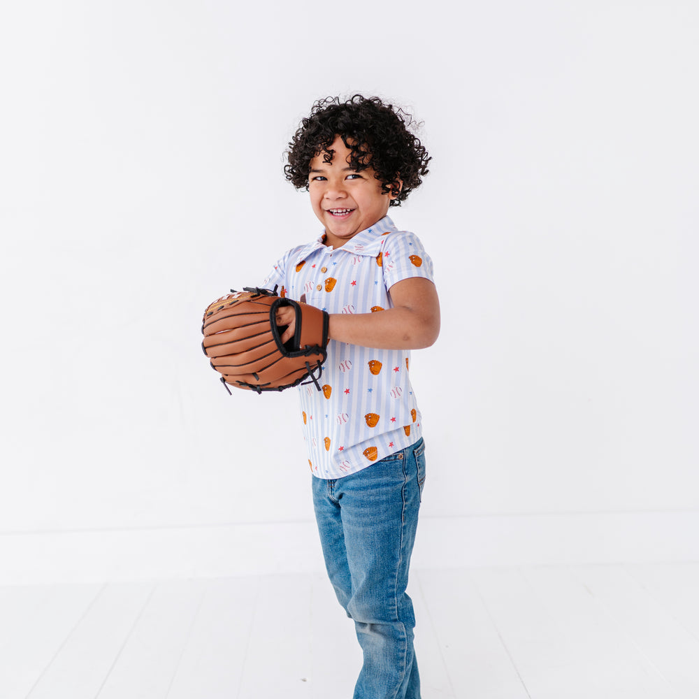 
                      
                        Stripe Out Baseball Polo
                      
                    