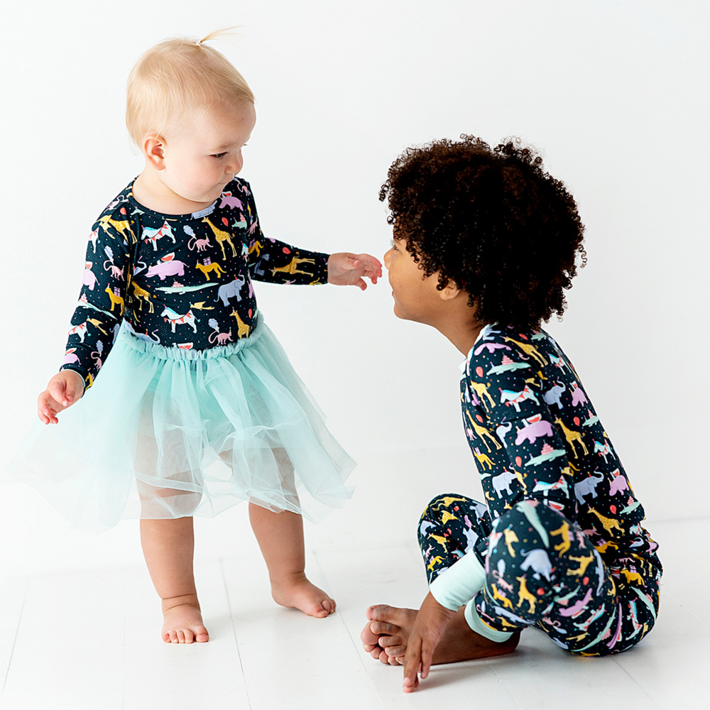 
                      
                        Hippo, Hippo, Hooray! Baby Dress With Tulle
                      
                    